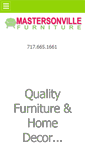 Mobile Screenshot of mastersonvillefurniture.com